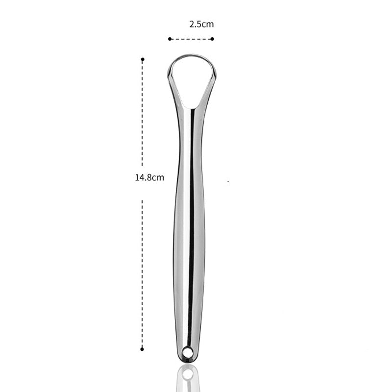 Stainless Steel Tongue Scraper Cleaning Oral Tongue Coating.