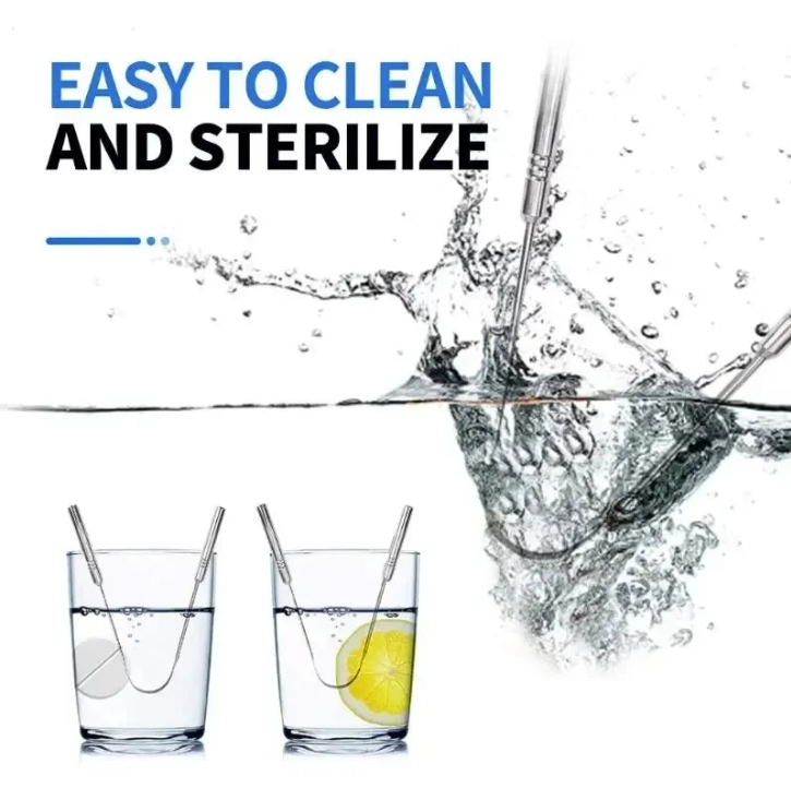 Stainless Steel Tongue Scraper Cleaning Oral Tongue Coating.