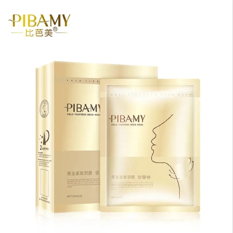 10Pcs Golden Neck Lifting Mask